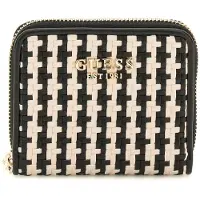 GUESS portemonnee Phaedra SLG Zip Around Wallet Black Multi zwart