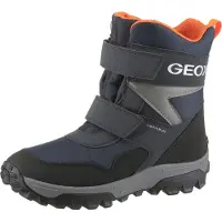 Geox Himalaya Kinderschuhe Stiefel Wasserdicht Klettschuh Blau Freizeit