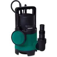 Vonroc Dompelpomp – Voor Vuil- & Schoonwater – 8000 l/u – 400 W – Zwart