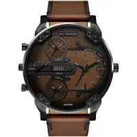 Diesel Analoog horloge 'Mr. Daddy' bruin / zwart