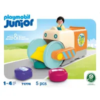 Playmobil Junior duw- en grijpvuilniswagen |