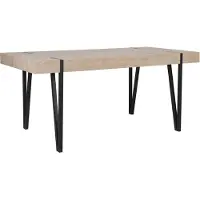 Beliani ADENA - Eettafel - Lichte houtkleur - 90 x 150 cm - MDF