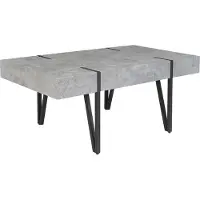 Beliani ADENA - Salontafel - Lichtgrijs - MDF