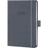 Sigel weekagenda 2026 Conceptum - formaat A6 - dark grey - hardcover - SI-C2667