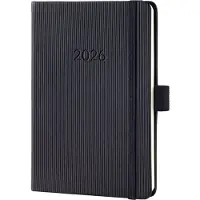 Sigel weekagenda 2026 Conceptum - formaat A6 - met extra notitieruimte - zwart - hardcover - SI-C2615
