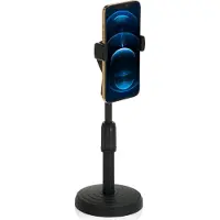 Hjh OFFICE FLEXMOBI II | Gsm-houder - Houder voor mobiele telefoon Zwart