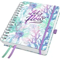 Sigel weekagenda met spiraal 2026 - formaat A5 - Underwater Miracles - hardcover - SI-J6604