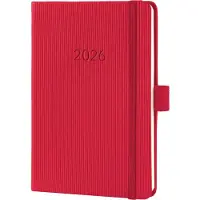 Sigel weekagenda 2026 Conceptum - formaat A6 - rood - hardcover - SI-C2665