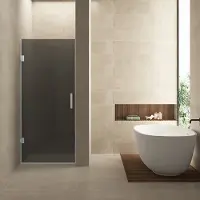 Wiesbaden Nisdeur Less 90x200 cm 8 mm Nano Rookglas Chroom