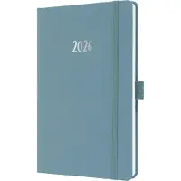 Sigel weekagenda Feel 2026 - formaat A5 - Powder Blue - hardcover - SI-J6401