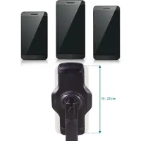 Hjh OFFICE Gsm-houder / Tablet houder FLEXMOBI III Metaal zwart