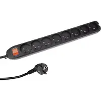 Perel Penaarde stekkerdoos 8-voudig | | 1.5 meter
