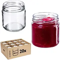Kadax Pot 200 ml Mason Jars Honingjam Jam Glas 20 stuks Fi 66