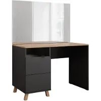 Vicco Karen Kaptafel – 110 cm met spiegel Antraciet/Artisan