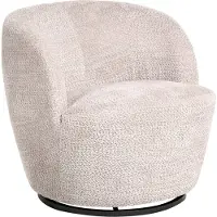 Beliani KUOLPA - Fauteuil - Beige - Chenille