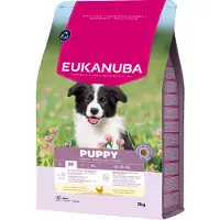 Eukanuba 3x Hondenvoer Droog Life Care Dog Puppy Medium Kip 3 kg