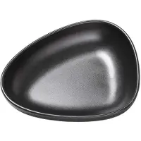 Lind DNA Curve Stoneware diep bord 19x22 cm Black