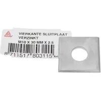 Deltafix - Vierkante sluitplaat m10 30mm