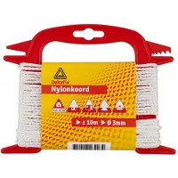 Deltafix - Nylon haspel wit 20mx5mm