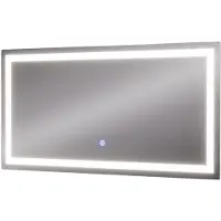Vicco Miral Badkamerspiegel – 80 x 40 cm met koplampverlichting Glas
