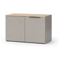 Vicco Wido Sideboard – 80 x 50 cm met deur Grijs