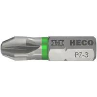 Heco - Drive-Bits - Pozidrive 3 - 25mm Blister verpakking 2 stuks
