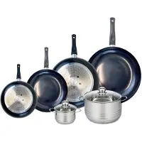 Elo Set van 4 kookpannen 20, 24, 28 en 32 cm en 2 braadpannen 12 en 20 cm Elo Prima Brillant