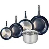 Elo Set van 4 Koekenpannen 20, 24, 28 en 32 cm en 1 braadpan 24 cm Elo Prima Brillant