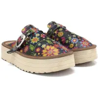 Calceo Clogs met Colored Flowers – Handgemaakt – Hoge Kwaliteit – Maat 37