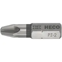 Heco - Drive-Bits - Pozidrive 2 - 25mm Blister verpakking 2 stuks