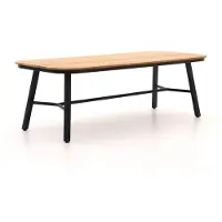 Hartman Tuintafel TUBB Teak Dining Table Black 240 x 100 cm