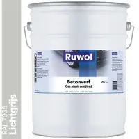 Ruwol Betonverf Lichtgrijs (RAL 7035) 20 liter