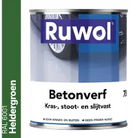Ruwol Betonverf Heldergroen (RAL 6001) 750 ml