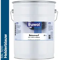 Ruwol Betonverf Helderblauw (RAL 5010) 20 liter