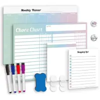 INF Set bestaande uit magnetisch whiteboard, schrijfbord, pennen en magneten