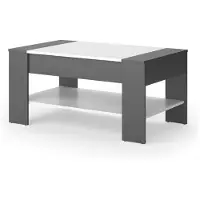 Vicco Salontafel August Antraciet/wit 99.6 x 58.8 cm met lade, Model 55597