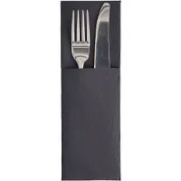 Papstar 50 Servetten ROYAL Collection 48 cm x 30 cm wit met bestekvouw