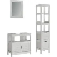 Vicco Vilda Badkamermeubelset – 3 delen Wit