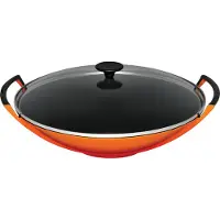 Le Creuset La Fonte émaillée wokpan 36 cm, oranje