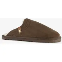 Thu!s heren instap pantoffels met teddy voering bruin maat 40