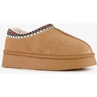 Thu!s lage kinder pantoffels cognac maat 30/31
