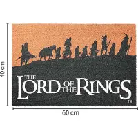 The Lord Of The Rings Deurmat - Die Gefährten - voor Geen - standaard | Maat Standard