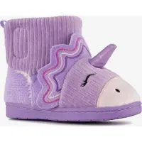 Thu!s unicorn pantoffels met antislipzool paars maat 24/25