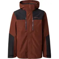 Jack Wolfskin Outdoorjas 'Jasper' roestbruin / zwart