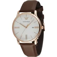 Giorgio Armani Analoog horloge bruin / rosé / wit