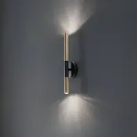 Sigma Wandlamp Sopel Lux, dimbaar, messing / goud, Woon-/ Eetkamer, metaal, Modern, wandlamp