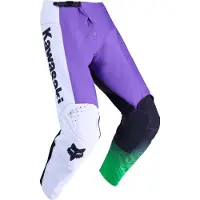 FOX 180 Kawasaki Crossbroek Lila/Wit 34, Mannen purper
