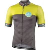 Bianchi Milano TALORO Fietsshirt korte mouwen Heren Grijs Lime - GRIGIO MAN LIME - M