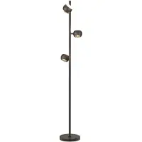 TRIO Musterring Cannon Vloerlamp – Mat Zwart, LED, Sensor Dimmer