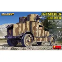 Mini art Modelbouwpakket Militaire voertuigen - 39021 Austin Armoured Car - Indian Pattern British Service w/Interior Plastic - 1:35 - Modelbouw